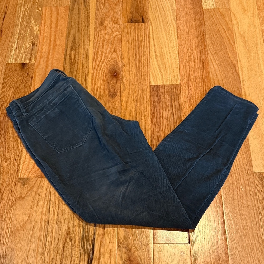 LOFT Blue Grey Corduroy